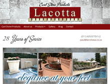 Tablet Screenshot of lacottasa.co.za